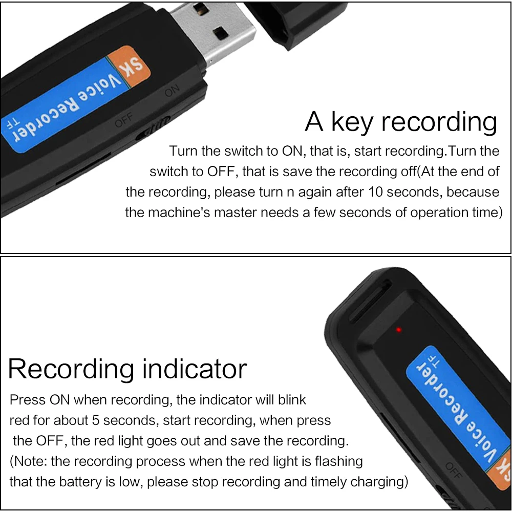 Цифровой U-диск компактный USB-диктофон профессиональная флэш-карта Micro SD |