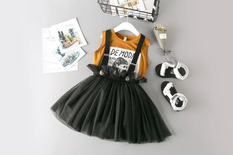 Комплект для девочек R &amp Z футболка с мультяшным принтом в Корейском стиле