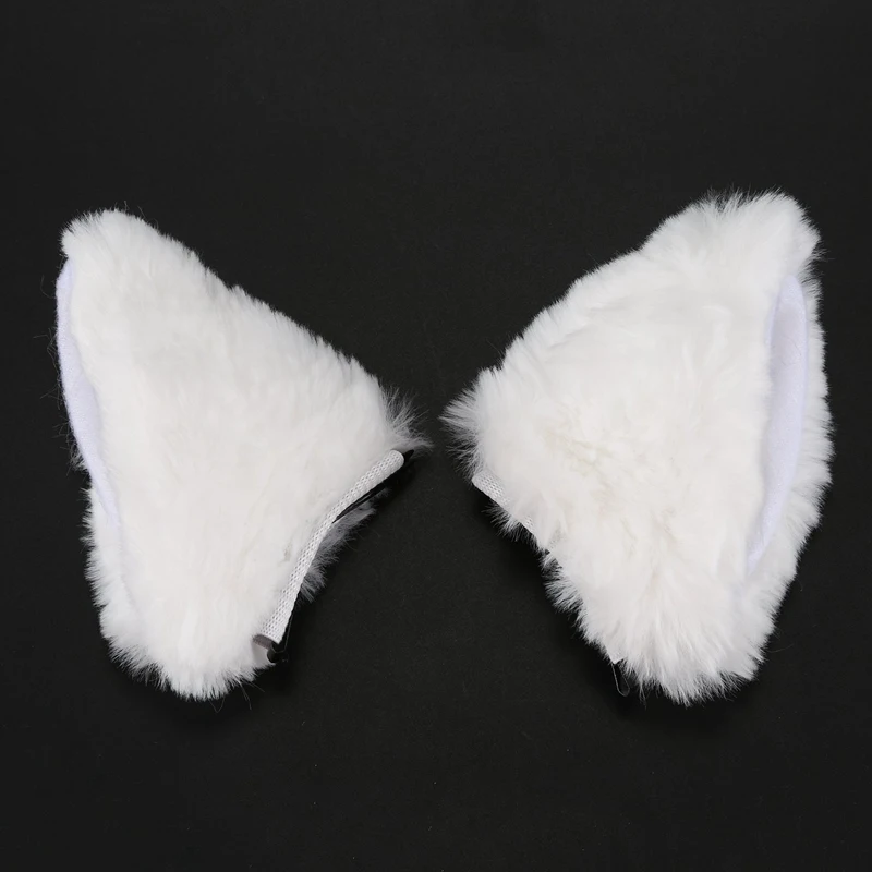 Кота футболка с изображением лисы и меховыми ушками аниме Неко Костюм волосы