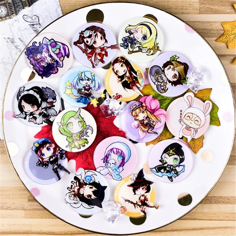 1PC Hot Shirt Cute Cartoon Anime game character brooch Acrylic Badge Pins Bag Packbag Decoration Brooch Broche Z236 |