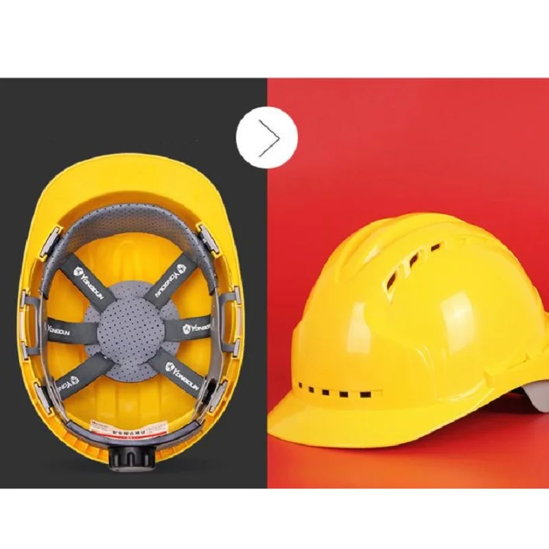 Строительный защитный шлем твердая шапка из АБС утолщенная устойчивая к