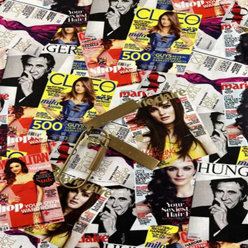 

100% Cotton Fabric African Design Fashion Magazine Printing DIY Patchwork Textile Tissue Decor Home Dress