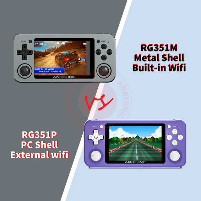 ANBERNIC RG351M RG351P Retro Video Game Console Games Aluminum Alloy Shell 2500 Game Portable Console RG351 Handheld Game Player 5