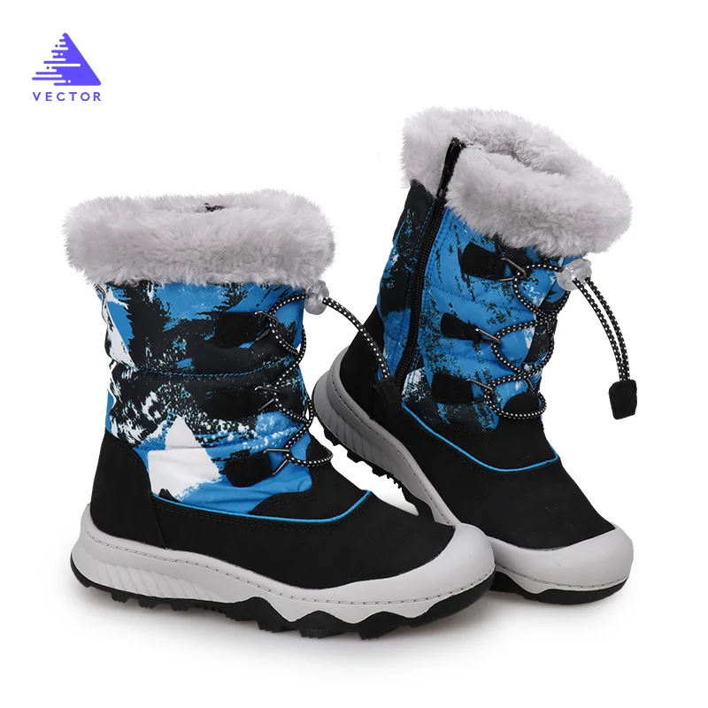 Детские зимние ботинки кроссовки на платформе толстые плюшевые