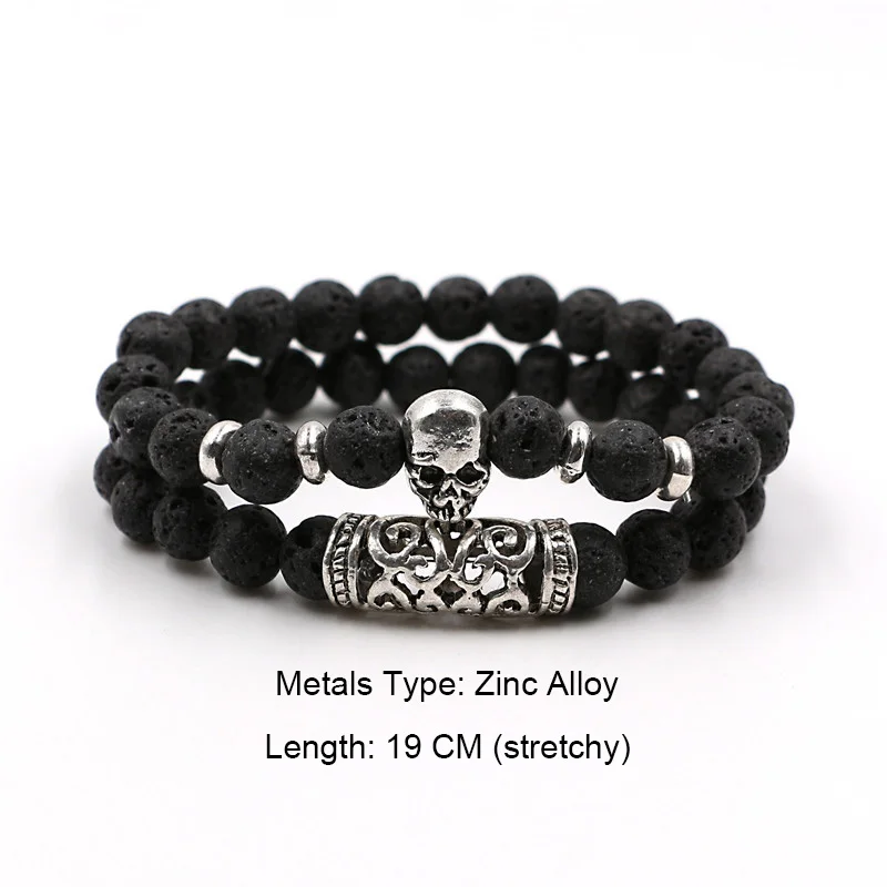 Браслеты и браслеты из лавы тигровые глаза бусины натурального камня в стиле