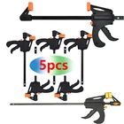 Зажим для деревообработки, 4 дюйма или 6 дюймов, 345 шт., F-образный зажим, жесткий захват, быстрое снятие храпового механизма, инструмент сделай сам для столярных работ ручные тиски