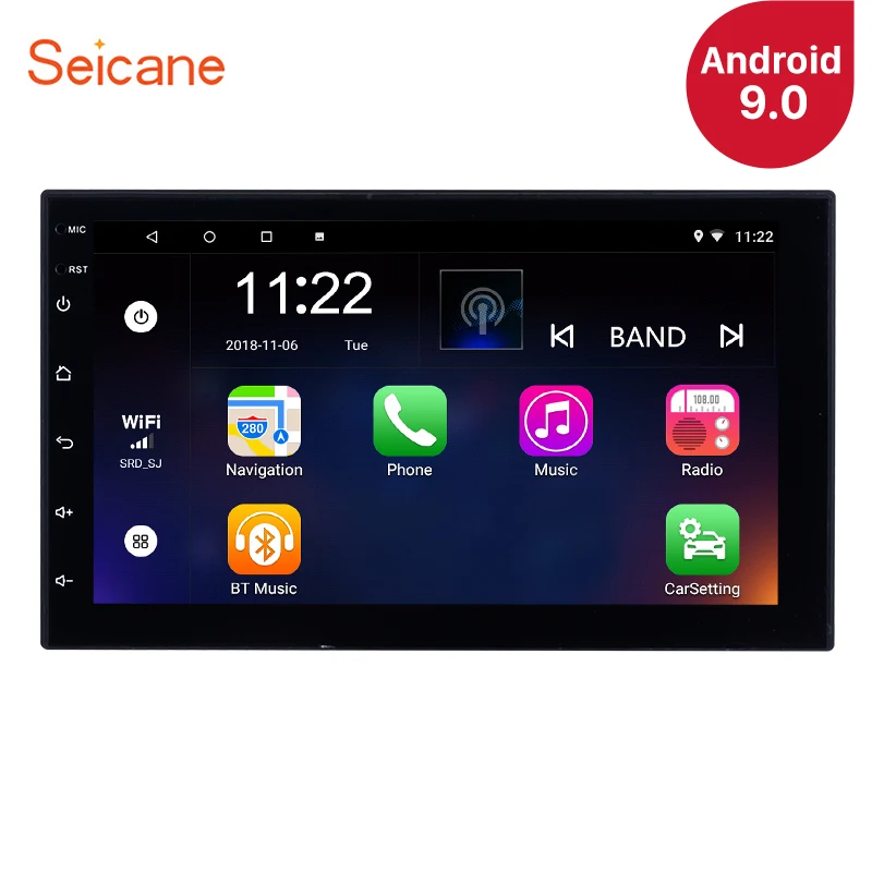Seicane 2 DIN Универсальный Android 9,0 Автомобильный gps Мультимедиа Navi Стерео Плеер для Nissan QASHQAI/X-TRAIL TOYOTA COROLLA hyundai Kia