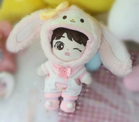 mykpopkpop dolls accessoriesbunny clothes set for 20cm hood sweater overalls shoeswithout doll fans collection sa20111605