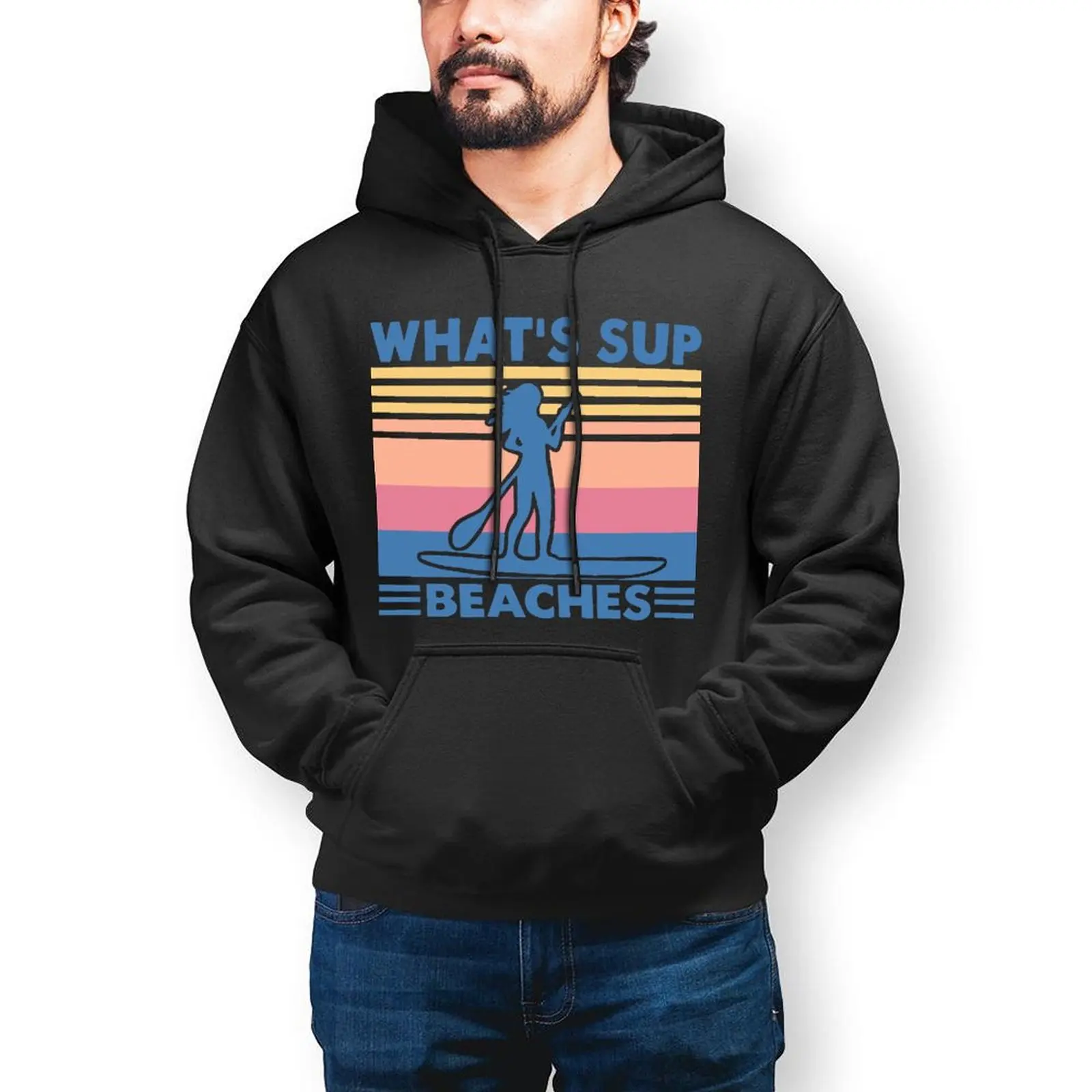 

Surf Hoodie Casual Long Cotton Hoodies Men Warm Outdoor Pullover Hoodie X