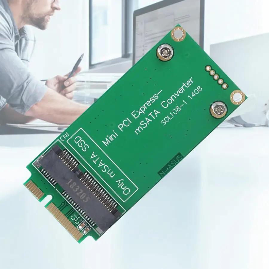 MSATA SSD для SATA Mini PCIE Riser Card адаптер конвертер ASUS Ноутбука | Компьютеры и офис