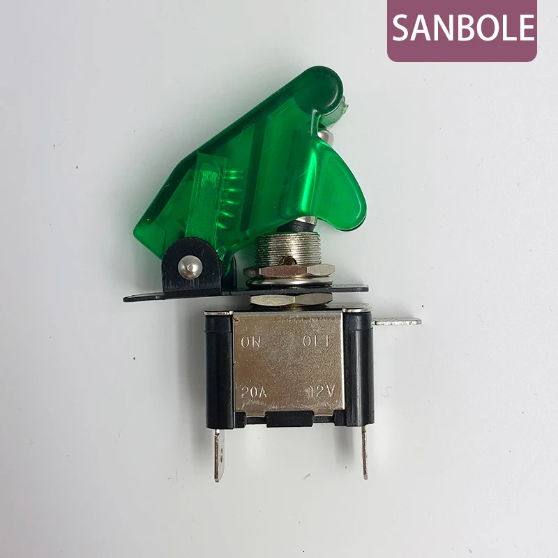 Клавишный переключатель (5 шт.) светодиодный защитный кожух на нажимную кнопку 12 В