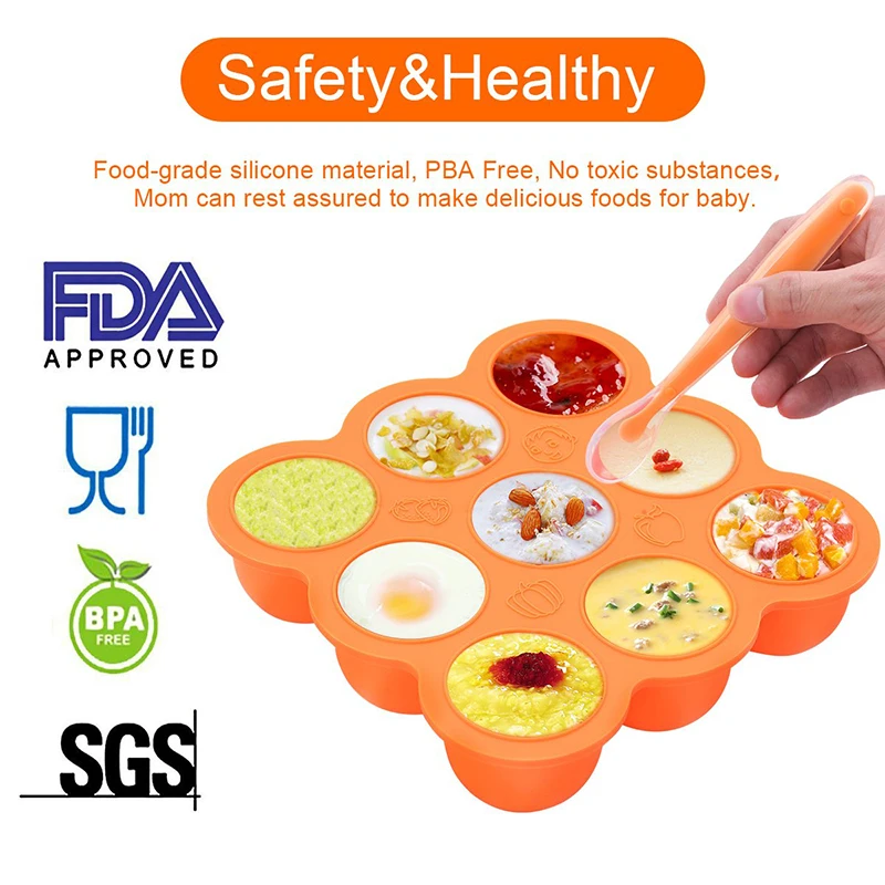 Силиконовые лотки для морозильной камеры контейнер хранения детского питания 9