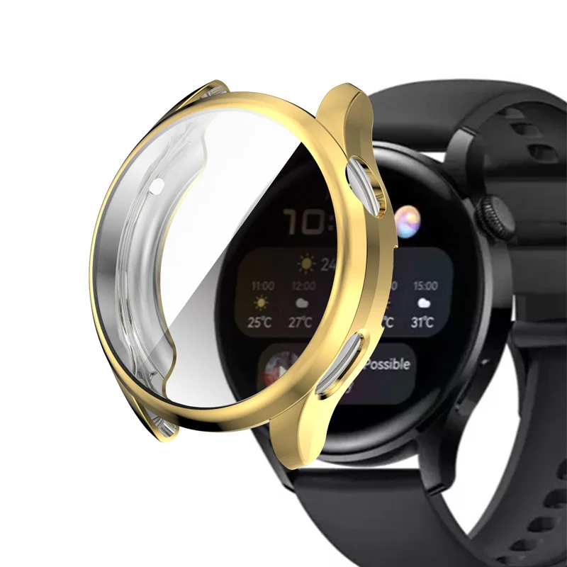 Защитная крышка для экрана Huawei Watch 3/4 Pro 46 мм 48 защитный чехол из ТПУ GT3 чехол-бампер