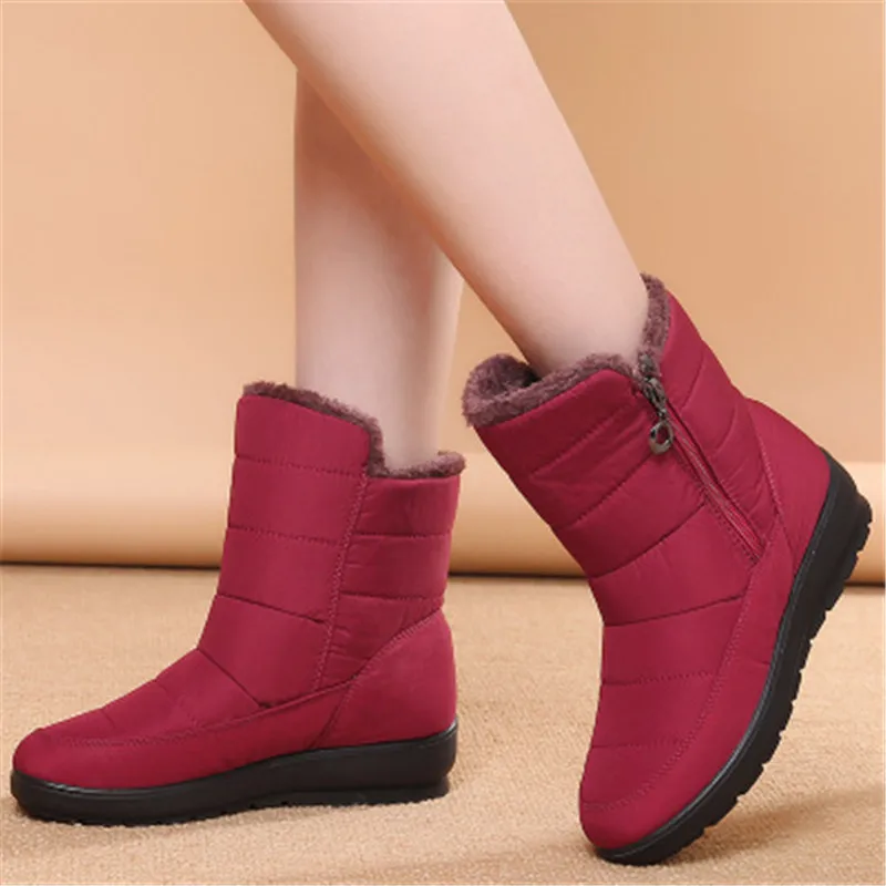 Fujin/зимняя хлопковая обувь Женские теплые зимние ботинки Прямая поставка