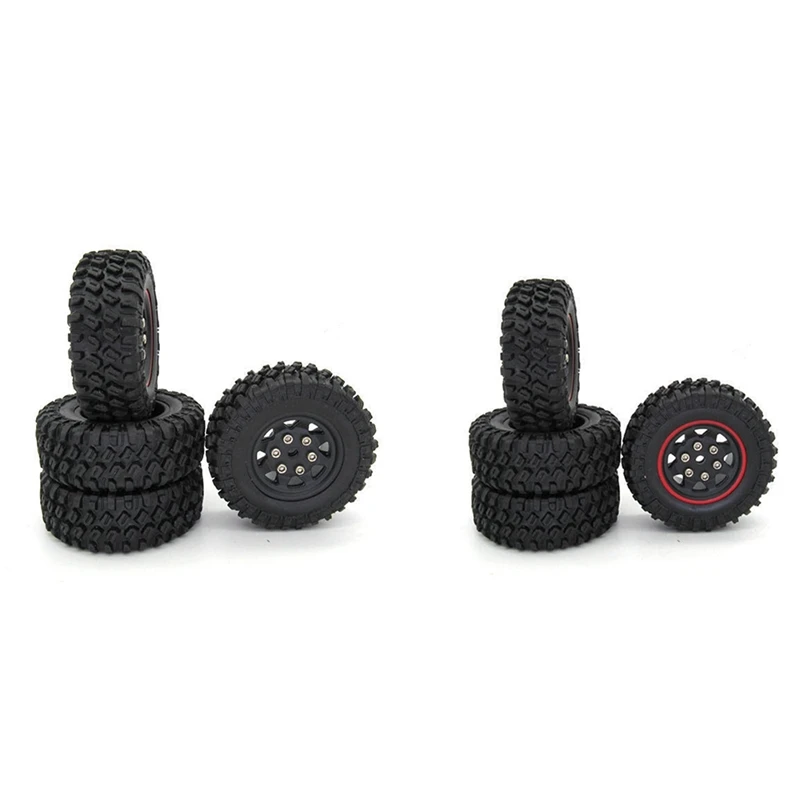 

4Pcs Rubber Tires Tyre Wheel Upgrade Accessories for XIAOMI XMYKC01CM JIMNY 1/16 RC Crawler Car Parts
