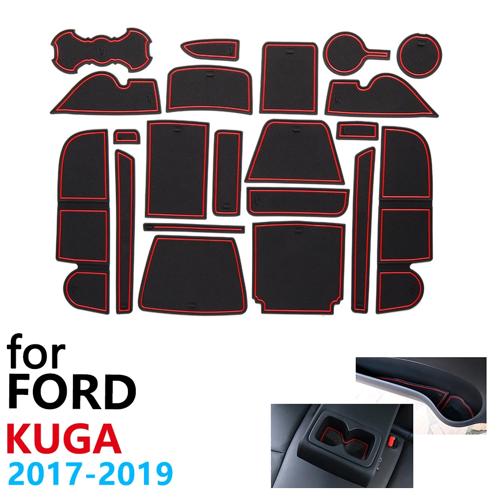 Противоскользящий резиновый коврик для подстаканника дверной паз Ford KUGA ESCAP MK2