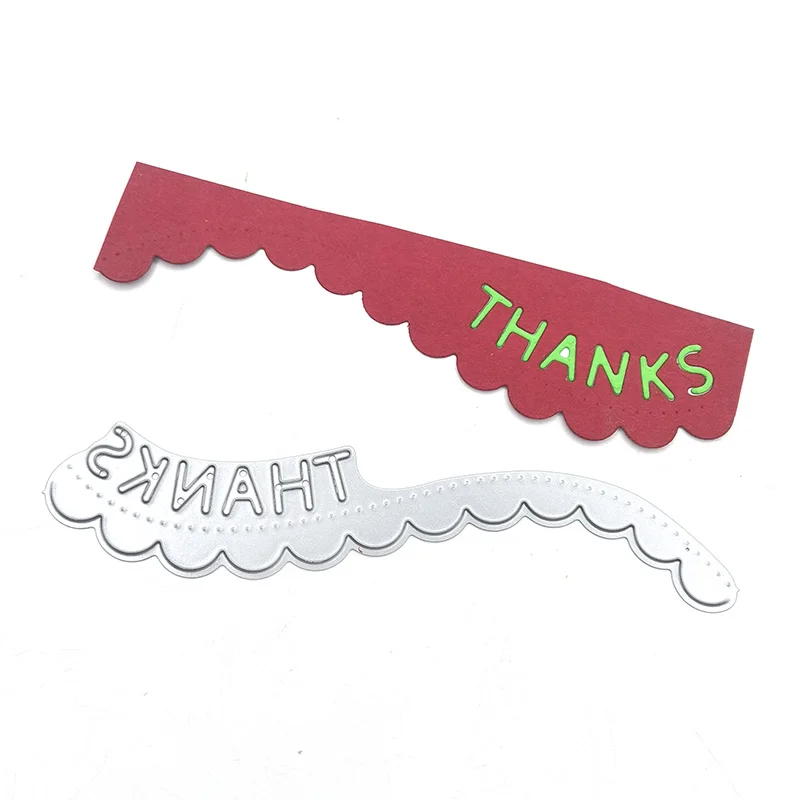 

Julyarts THANKS New Cutting Dies for 2021 Scrapbooking Dies Decoration Scrapbook Paper Craft Knife Mould Blade Punch Stencils