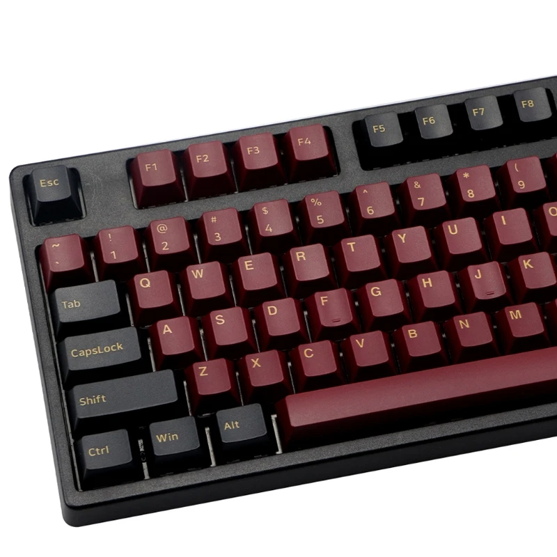 

160 KEYS Cherry Profile Red Samurai Keycap Double Shot Thick PBT Keycaps For MX Switch Mechanical Keyboard Keycap