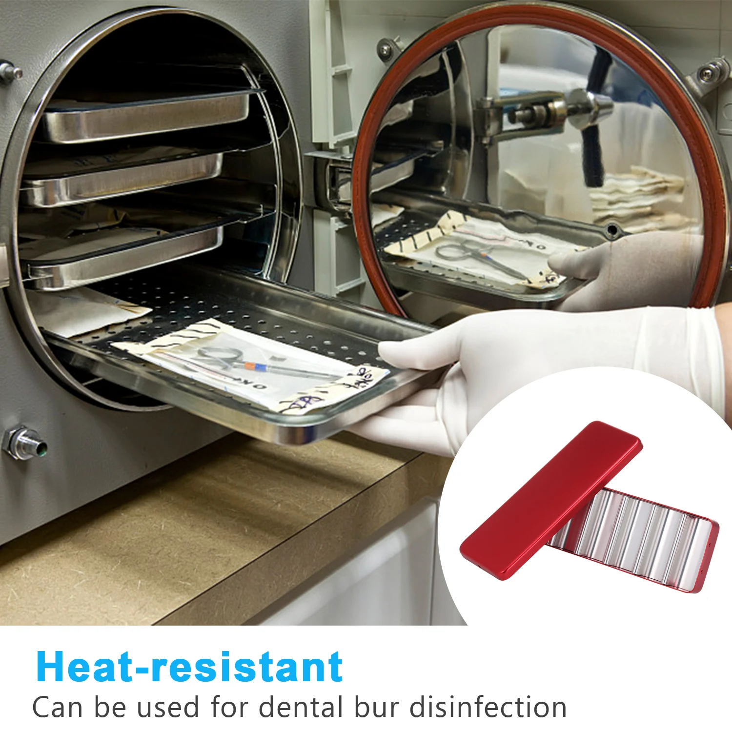 6 блоков Bur Органайзер держатель стерилизатор принадлежности Инструменты для