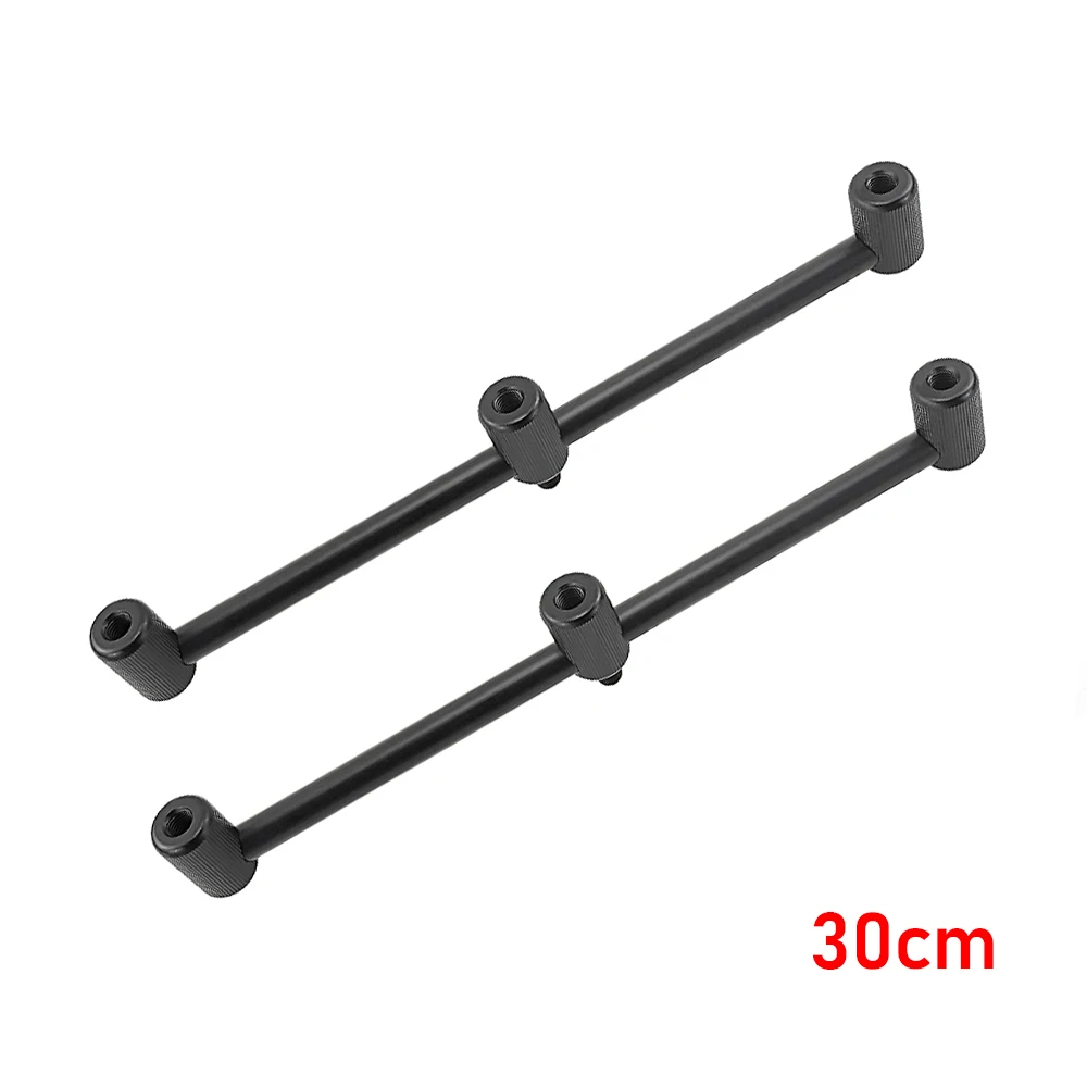 30cm Алюминиевые 2 шт. рыболовные банки для карпа, удочки, стручки, зуммер для 3 Удочек - Цвет: 30cm