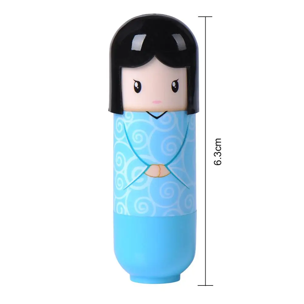 2 шт. увлажняющий бальзам для губ нежирный фруктовый вкус герметичный милая кукла