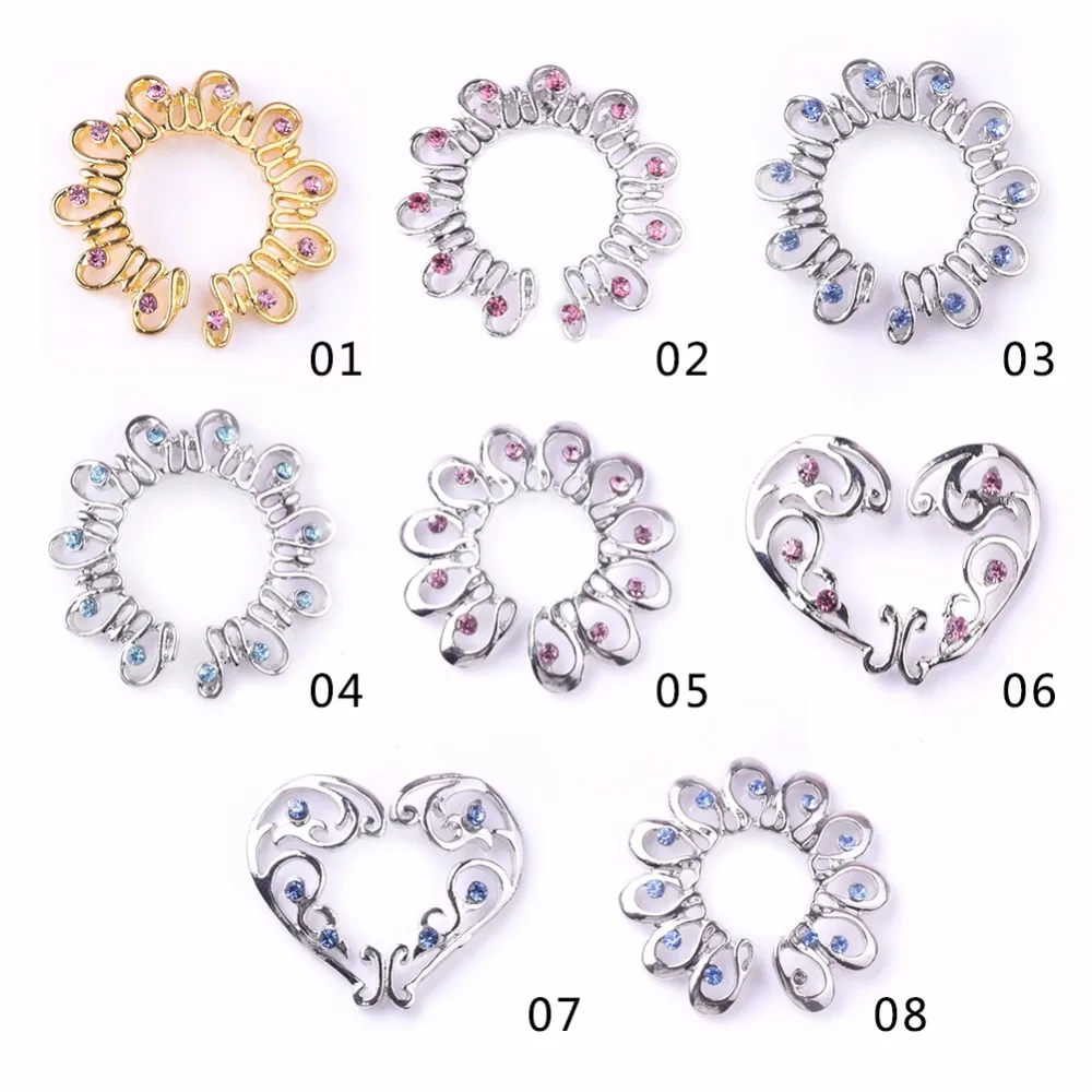 Модный ажурный сердечный круг с цирконом открытый не пирсинг для соска кольцо