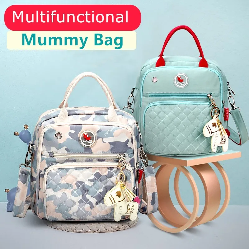 Mom Diaper Bag Waterproof Nylon Baby Nappy Bag Women Travel Backpakc For Baby Nursing Maternity Bag Bolsa Maternidade 7 Colors