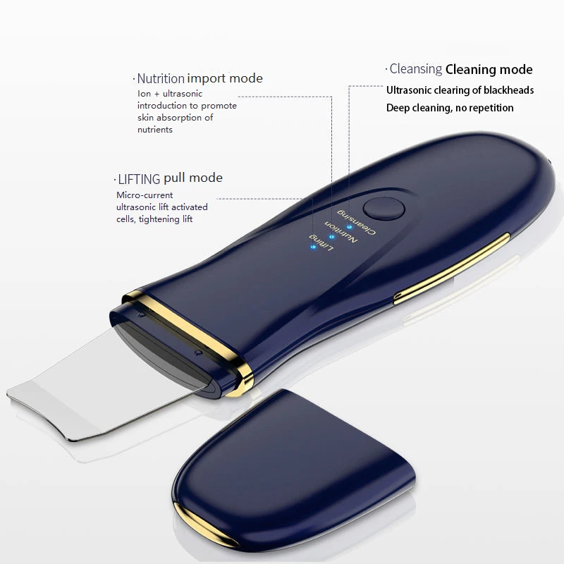 

Ultrasonic shovel skin cleaner face introduction beauty instrument face washing machine pore cleaner suction blackhead shovel