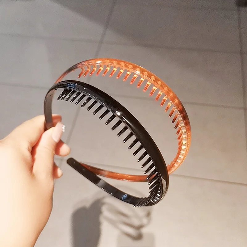

Simple Slim Non-slip Headband Hairbands Headwear for Women Girls Fashion Hair Band Chic Hair Hoop with Teeth Hair Accessories