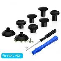 extremerate black interchangeable thumbstick with 3 grips adjustable joystick for ps5 controller for ps4 all model controller