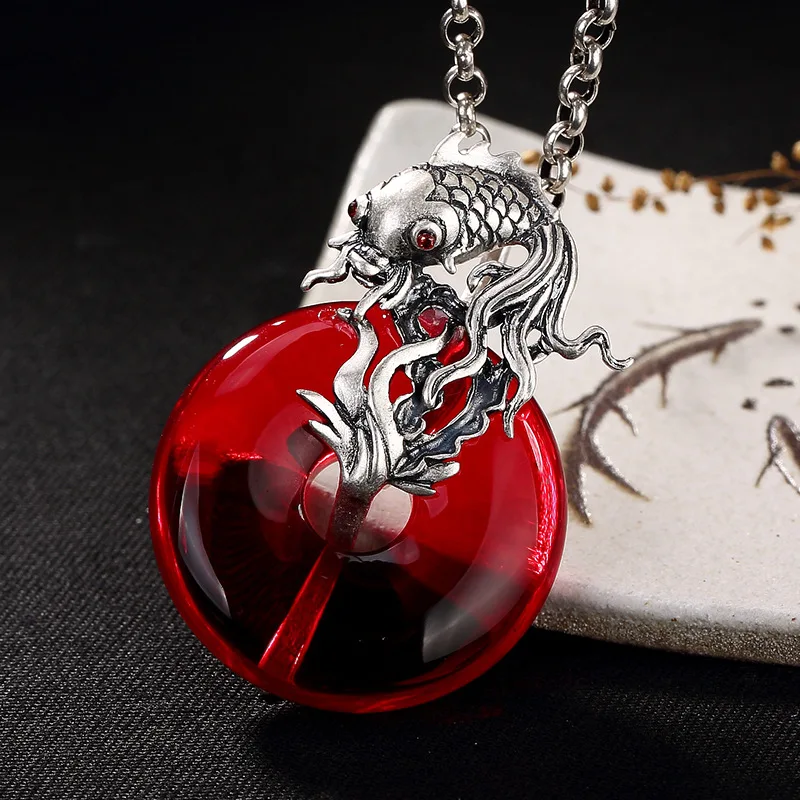 Амулет из стерлингового серебра 925 пробы кулон натуральных камней антикварная