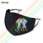 Маска для рок-группы Freddie Mercury, Классическая моющаяся дышащая многоразовая маска из полиэстера с принтом Queen-Band, Queen -British Rock Band