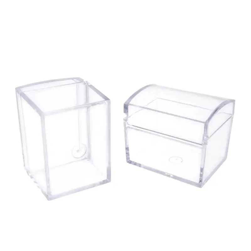 Прозрачная пластиковая маленькая коробка свадебный сувенир Конфета ювелирные