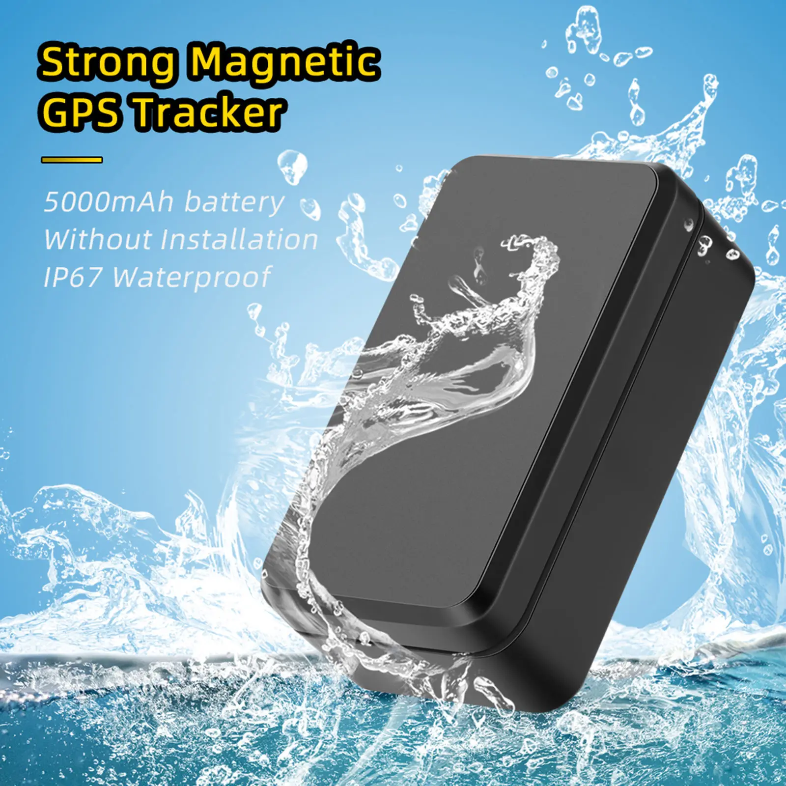 

Automotive GPS Tracker Long 90Days Standby Time Strong Magnetic SOS Tracking Device for Car
