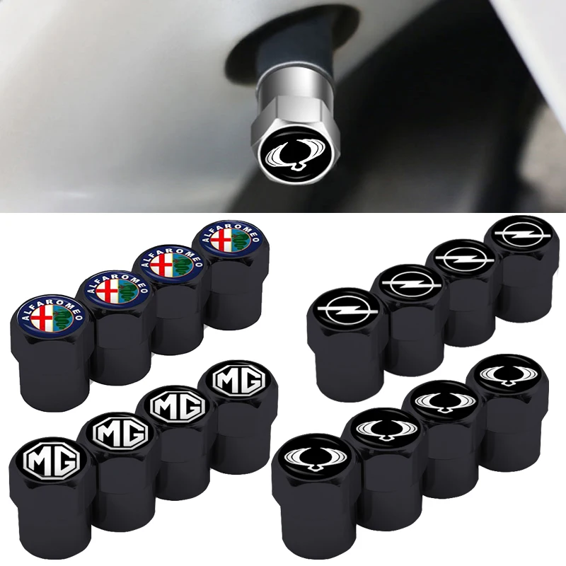

4pcs Tyre Valve Caps Car Wheel Tire Tyre Valve Caps Style For Jeep Wrangler Grand Cherokee Compass Renegade Tyre Stem Air Caps