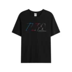 Мужскаяженская летняя черная уличная модная футболка в стиле хип-хоп с Логотипом BMW M, хлопковые футболки с коротким рукавом, топы 2021