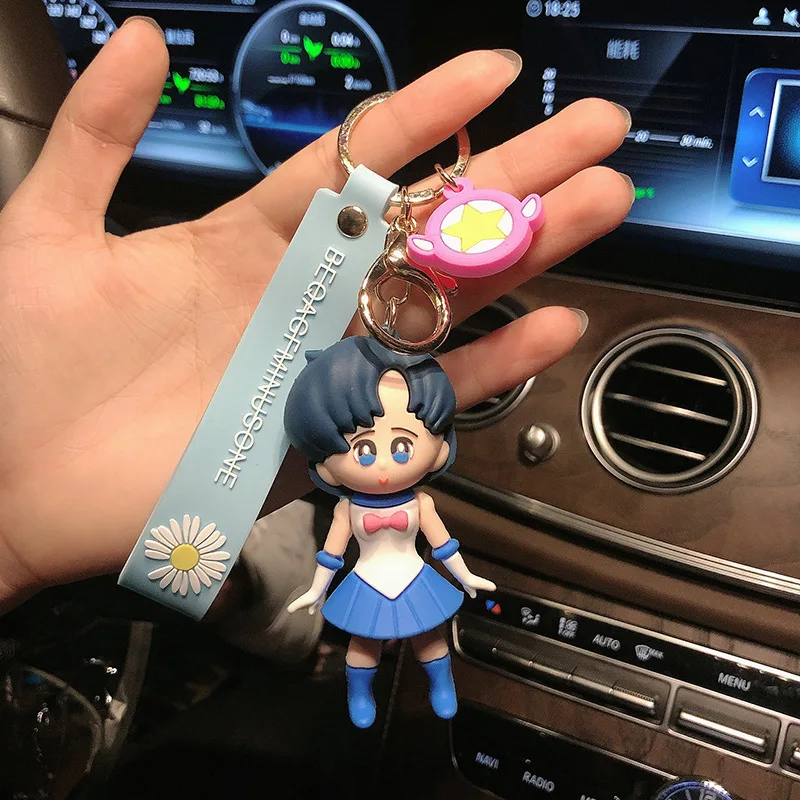 

Cartoon Sailor Moon Doll Key Chain Pendant Creative Bag Hanging Decoration Car Key Chain Gift Lovely Girl Accessories Jewelry