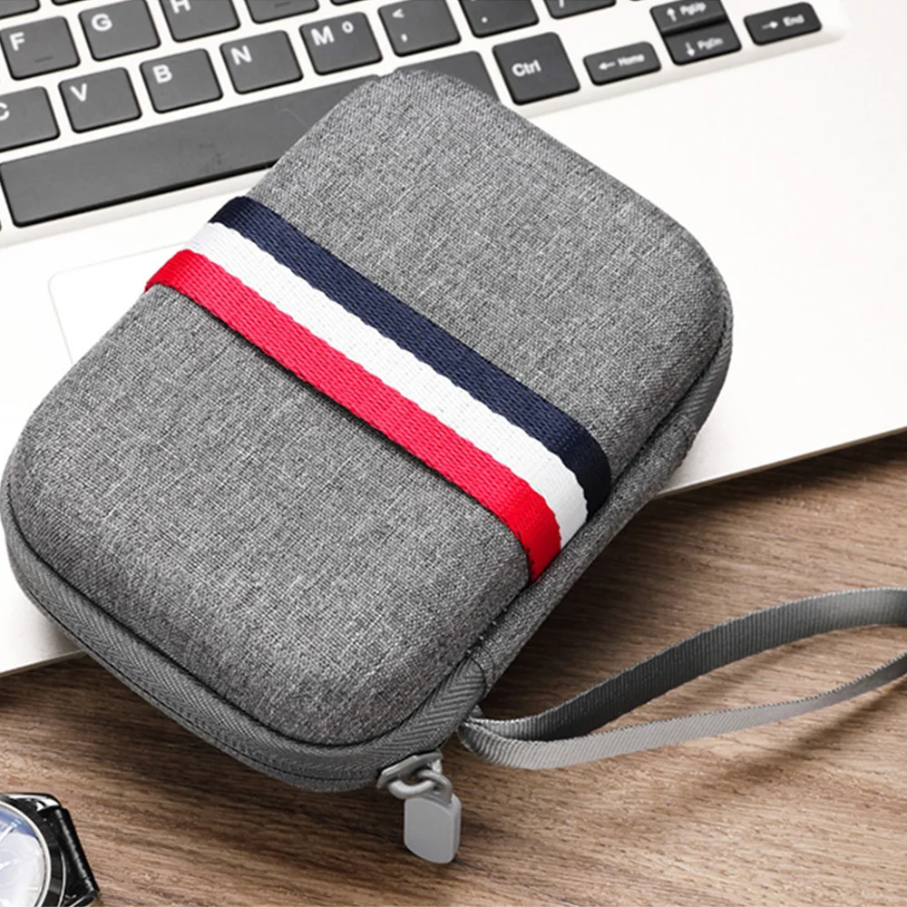 

Портативная сумка для внешнего аккумулятора, USB-устройство, кабели, органайзер, защита жесткого диска, для хранения наушников, электронное з...