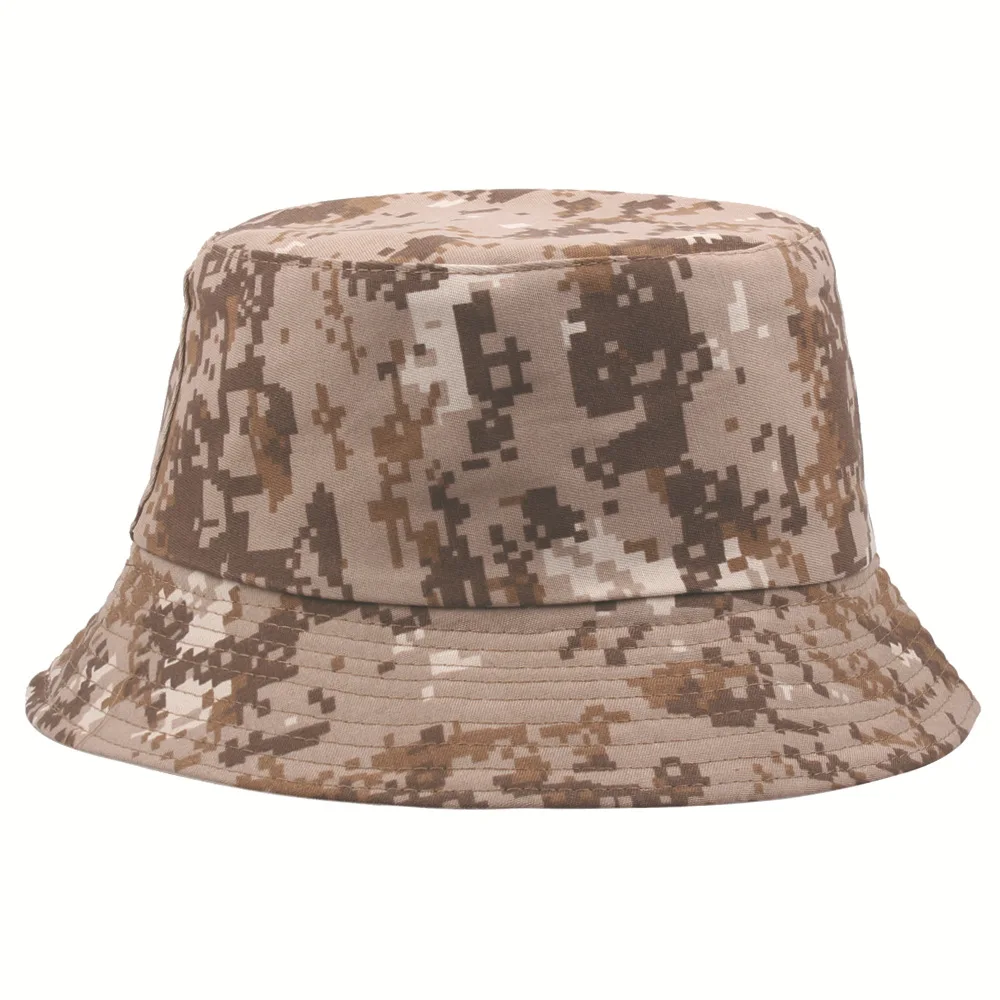 

Military Camouflage Bucket Hat Men Women Army War Jungle Camping Summer Cotton Hunting Sun Panama Hiking Tactical Fisherman Hats