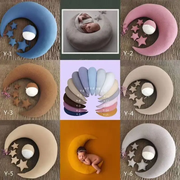 Креативная тема для фотосъемки новорожденных луна звезда подушка реквизит