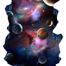 Starry 3D three-dimensional painting floor  3D PVC Floor Sticker Printing Waterproof Wallpaper Mural Decorations
