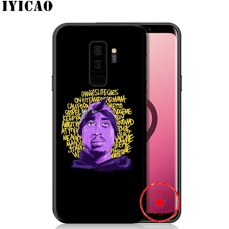 Мягкий чехол IYICAO 2Pac Tupac Shakur для samsung Galaxy S10e S10 S9 S8 Plus S6 S7 Edge Note 10 9 8 TPU |