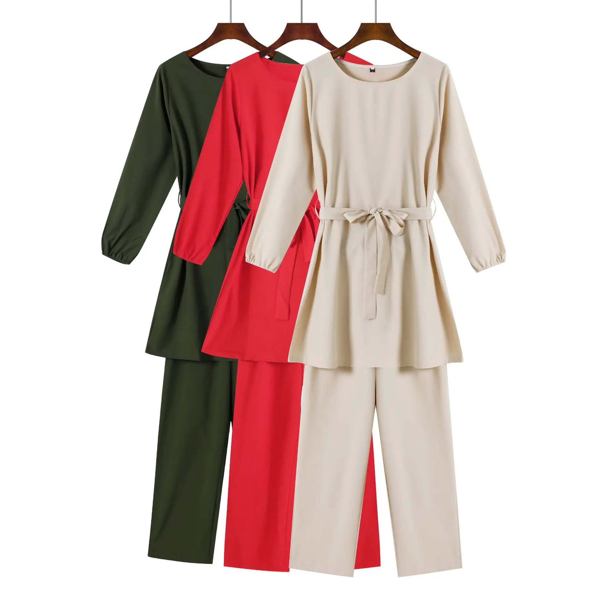 Женская одежда из двух частей Рамадан абайя Турция хиджаб Молитвенное платье