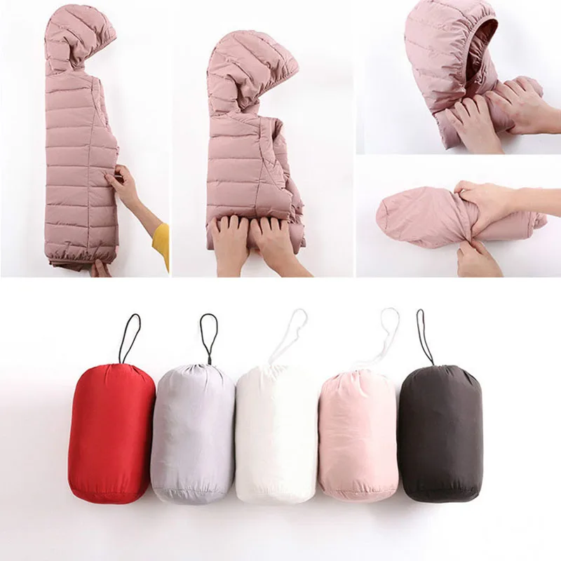 

Womens Fall Short Jackets 2019 Autumn Winter Female Basic Hooded Cropped Jacket Warm Duck Down Filler Bomber Solid Striped Coats