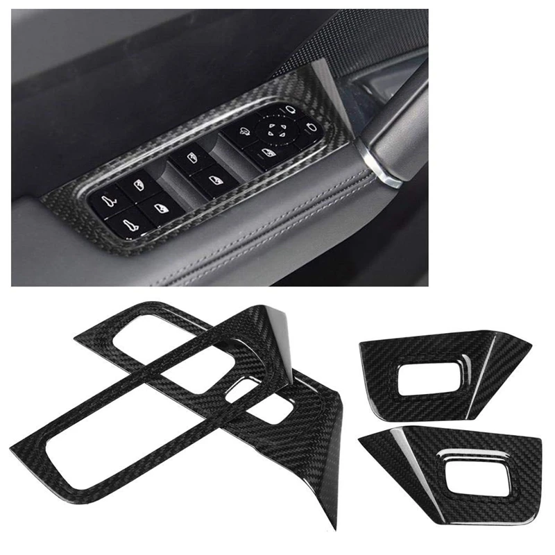 Автомобильный Стайлинг ABS интерьер двери окна лифт переключатель панель Чехлы