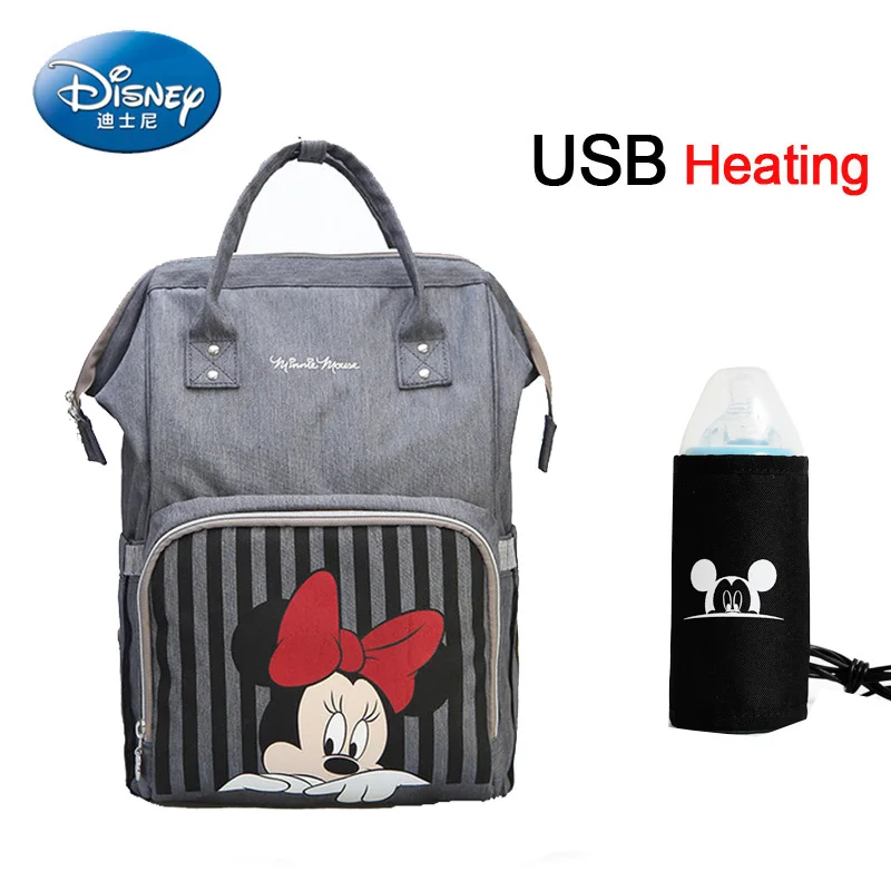 8 Disney Микки детские USB Пеленки сумки рюкзак для мам сумка для путешествий большой емкости мама сумка для ребенка многофункциональная детская коляска сумка - Цвет: 8