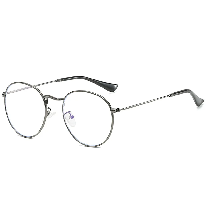 Винтажные оправы для очков мужчин и женщин круглые очки прозрачные линзы тонкие