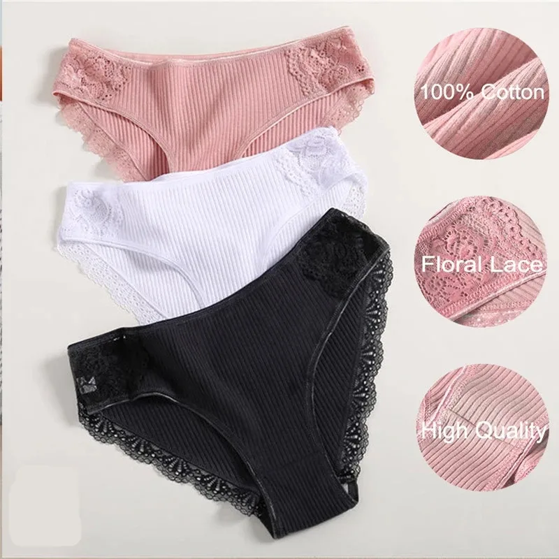 

Breathable Seamless Lace Briefs Cotton High Elasticity Female Underwear Frivolous Comfortable Soft Skin-friendly Womens Panties