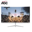 27-дюймовый изогнутый монитор AOCSXM, подходит для настольных компьютеров и геймеров, 144 Гц, HD, ПК, 1920x1080, VGA, HDMI