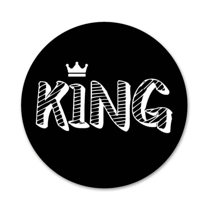 58 мм король и королева значок с изображением короны брошь заколка аксессуары для